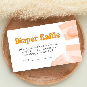 Here Comes the Sun Baby Shower Diaper Raffle Enclo Enclosure Card