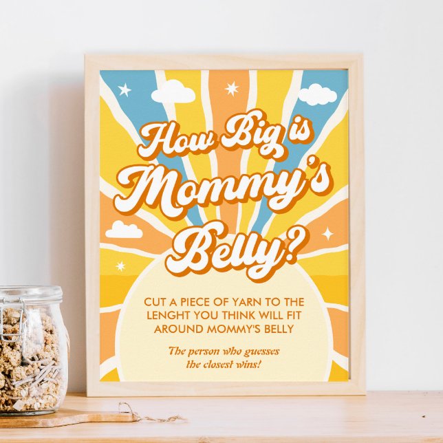 Here Comes The Sun Baby Shower How Big Her Belly Poster (Creator Uploaded)