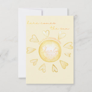 Here Comes The Sun Baby Shower Invite