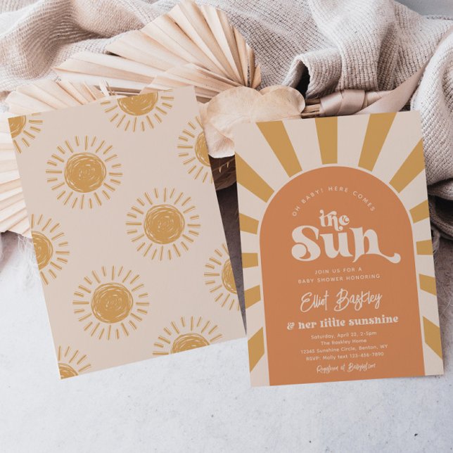 Here Comes The Sun Baby Shower | Sun Baby Shower I Invitation (Creator Uploaded)