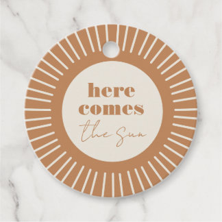Here Comes the Sun Boho Baby Shower | Favour Tags