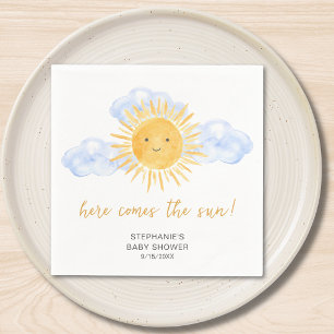 Here Comes The Sun Boho Baby Shower  Napkin