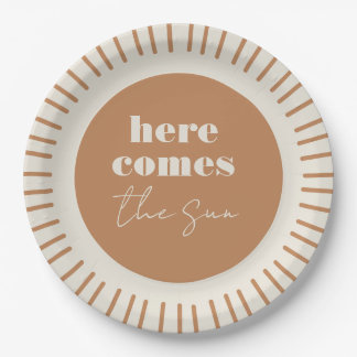Here Comes the Sun Boho Baby Shower | Paper Plates