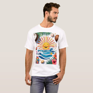 Here Comes the Sun – Boho Summer Vibes T-Shirt