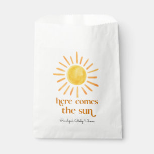 Here Comes the Sun Boy Baby Shower Favour Bag