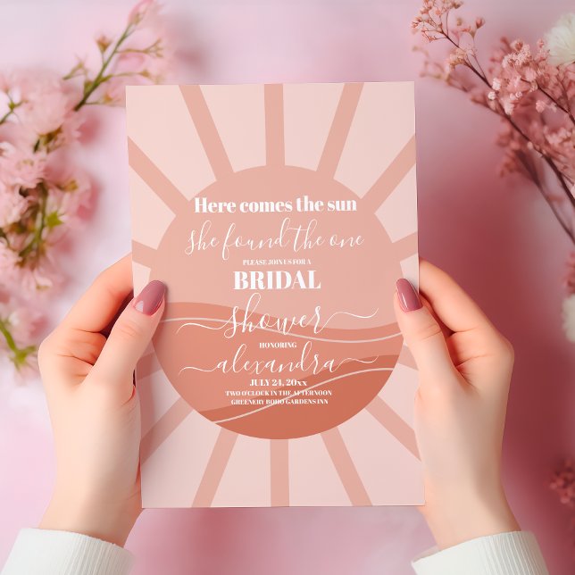 Here Comes the Sun Bridal Shower  Invitation (Creator Uploaded)