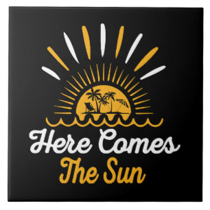 Here Comes The Sun Ceramic Tile