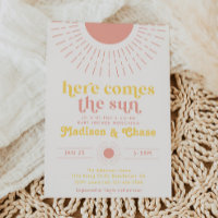 Here Comes the Sun Co-Ed Baby Shower Invitation