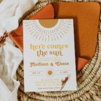 Here Comes the Sun Co-Ed Baby Shower Invitation