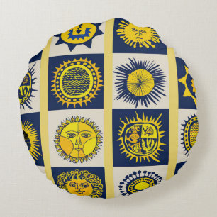 Here Comes the Sun - Del Sol Celebration Round Cushion