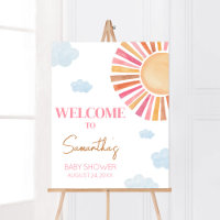 Here Comes The Sun Girl Baby Shower Welcome