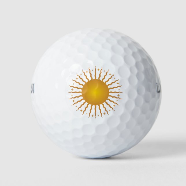 Here Comes The Sun Golf Balls (Front)