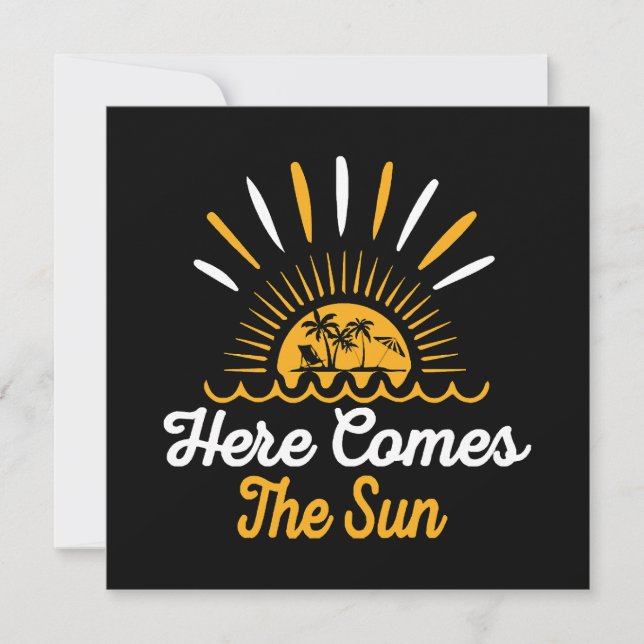 Here Comes The Sun Invitation (Front)