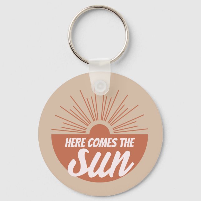 Here comes the sun key ring (Front)