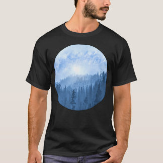 Here Comes The Sun - Misty Forest - Blue T-Shirt