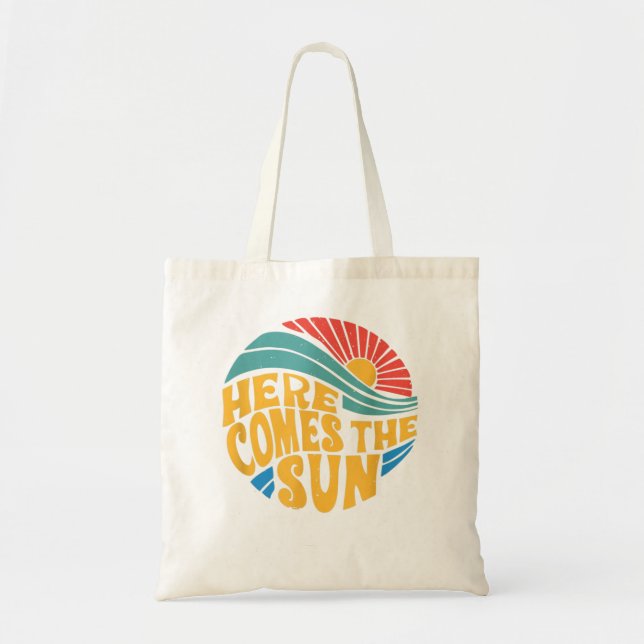 Here Comes the Sun Music Lover Graphic  Tote Bag (Front)