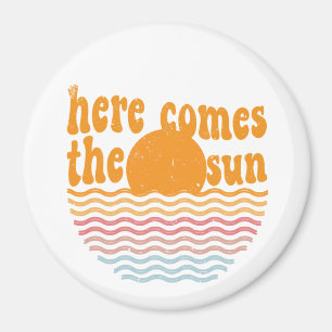 Here Comes the Sun Retro Magnet