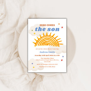 Here comes The Sun Sunshine Baby Shower Invitation
