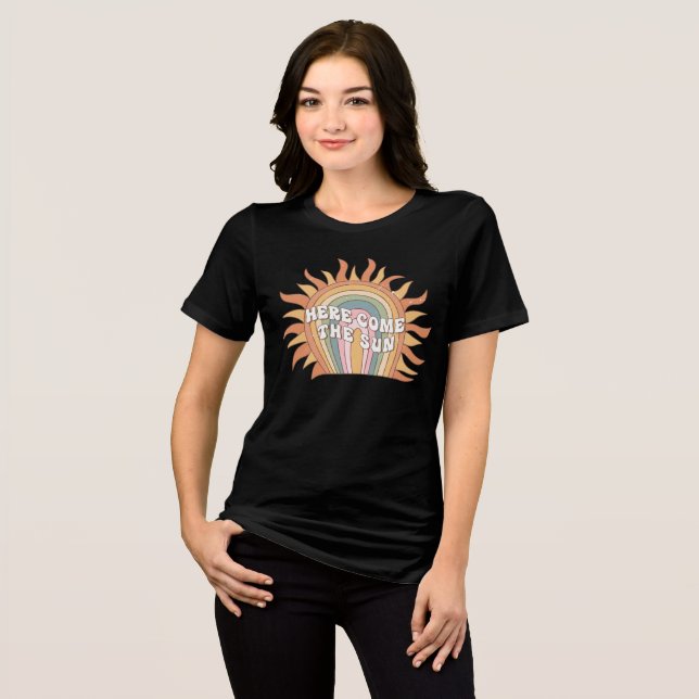 Here Comes the Sun Tri-Blend Shirt (Front Full)