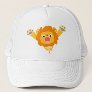 Here comes Trouble (cute cartoon Lion) hat
