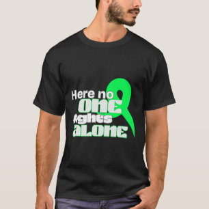 Here Fights Alone Mental Health Awareness Sticker T-Shirt