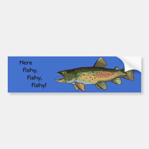 Here fishy Bumper Sticker