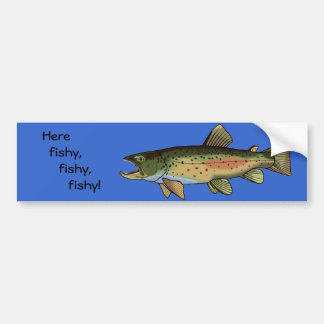 Here fishy Bumper Sticker
