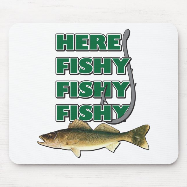 Here-Fishy-Fishy-2 Mouse Pad (Front)