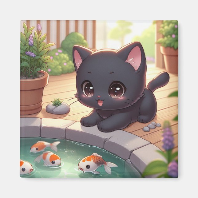 Here Fishy Fishy! Magnet (Front)