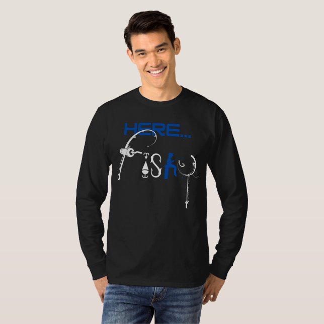 Here Fishy T-Shirt (Front Full)
