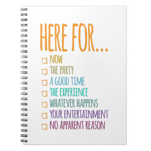 Here for now notebook