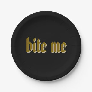 Here for the "Boos" Bite Me Paper Plate