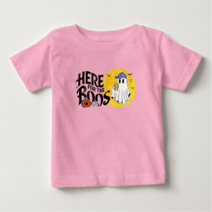 Here for the Boos Drink Up and Get Your Spook On Baby T-Shirt