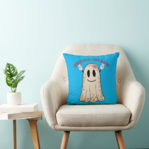 HERE FOR THE BOO'S funny spooky halloween ghost    Cushion