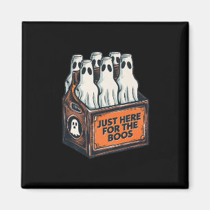 Here For The Boos Halloween 6 Pack Booze Ghost Bee Magnet