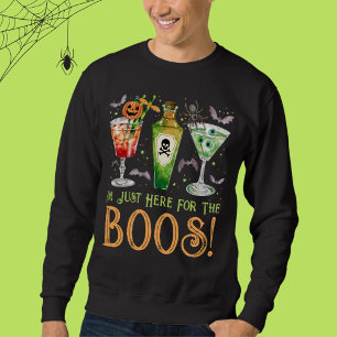 Here for the Boos Halloween Cocktails Sweatshirt