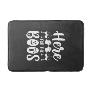 Here For The Boos Halloween Ghost Design_1 Bath Mat