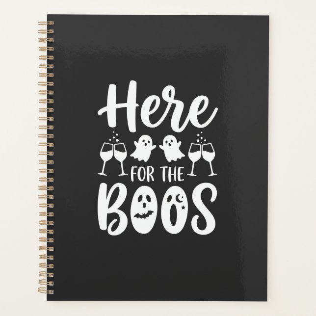 Here For The Boos Halloween Ghost Design_1 Planner (Front)