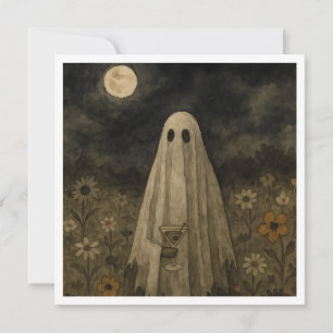 Here for the "Boos" Halloween Party Thank You Card