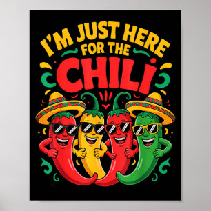 Here for the chilli funny chilli cook off team cre poster