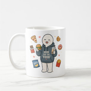 Here For The Food Funny Foodie Meme Coffee Mug