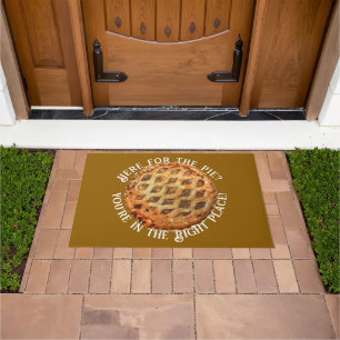 Here For The Pie Thanksgiving   Doormat