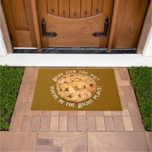Here For The Pie Thanksgiving   Doormat
