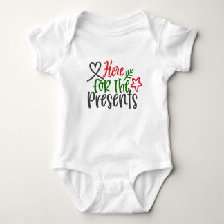 Here For The Presents Baby Bodysuit