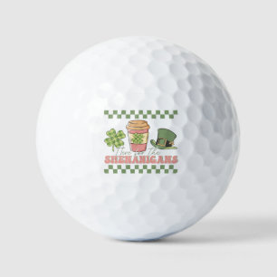 Here For The Shenanigans - Clover Coffee Golf Balls