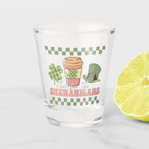 Here For The Shenanigans - Clover Coffee Shot Glass