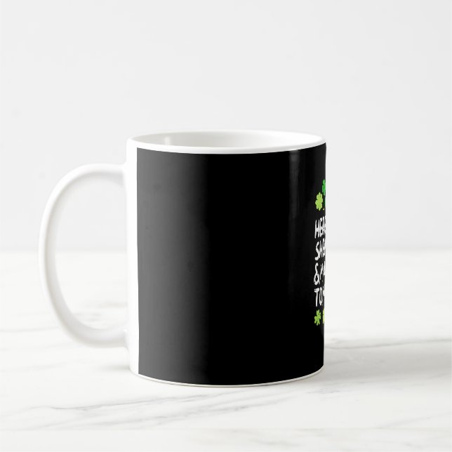 Here For The Shenanigans Malarkey Tomfoolery St Pa Coffee Mug (Left)