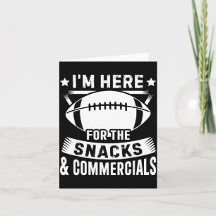 Here for the snacks and commercials football men card