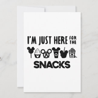 Here for the Snacks Family Vacation Invitation