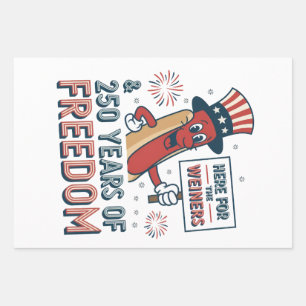 Here for the Weiner 250th years of Freedom Wrapping Paper Sheet
